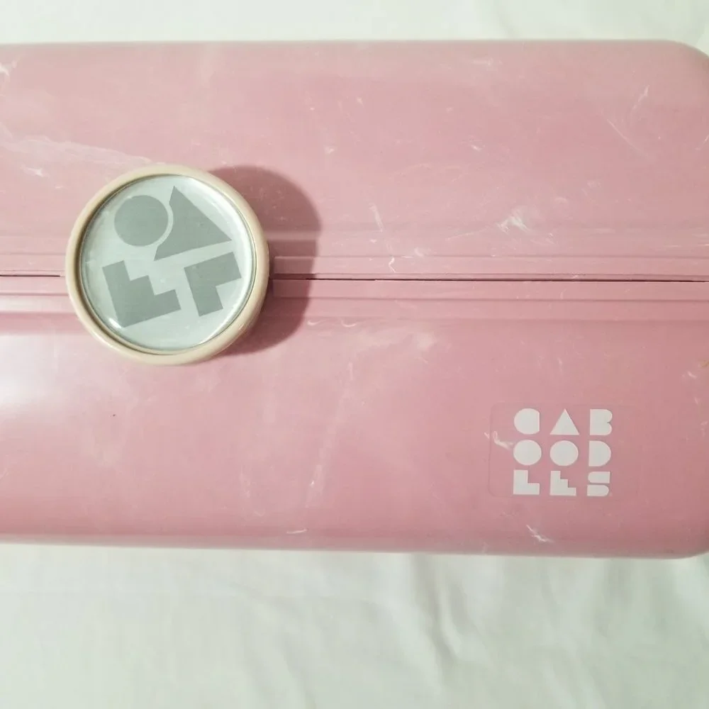Caboodles Pink Marble Makeup Case with Mirror 5626 Made in USA